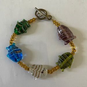 COPY - Glass Beaded Handmade Colorful Fish Bracelet